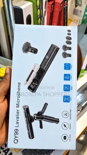Lavalier Wireless QY99 Microphone Stick Design Noise Cancellation
