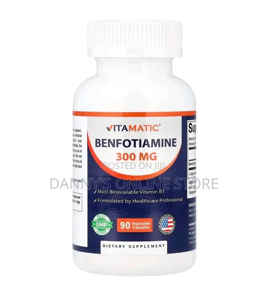 Benfotiamine, 300 Mg, 90 Vegetable Capsules.