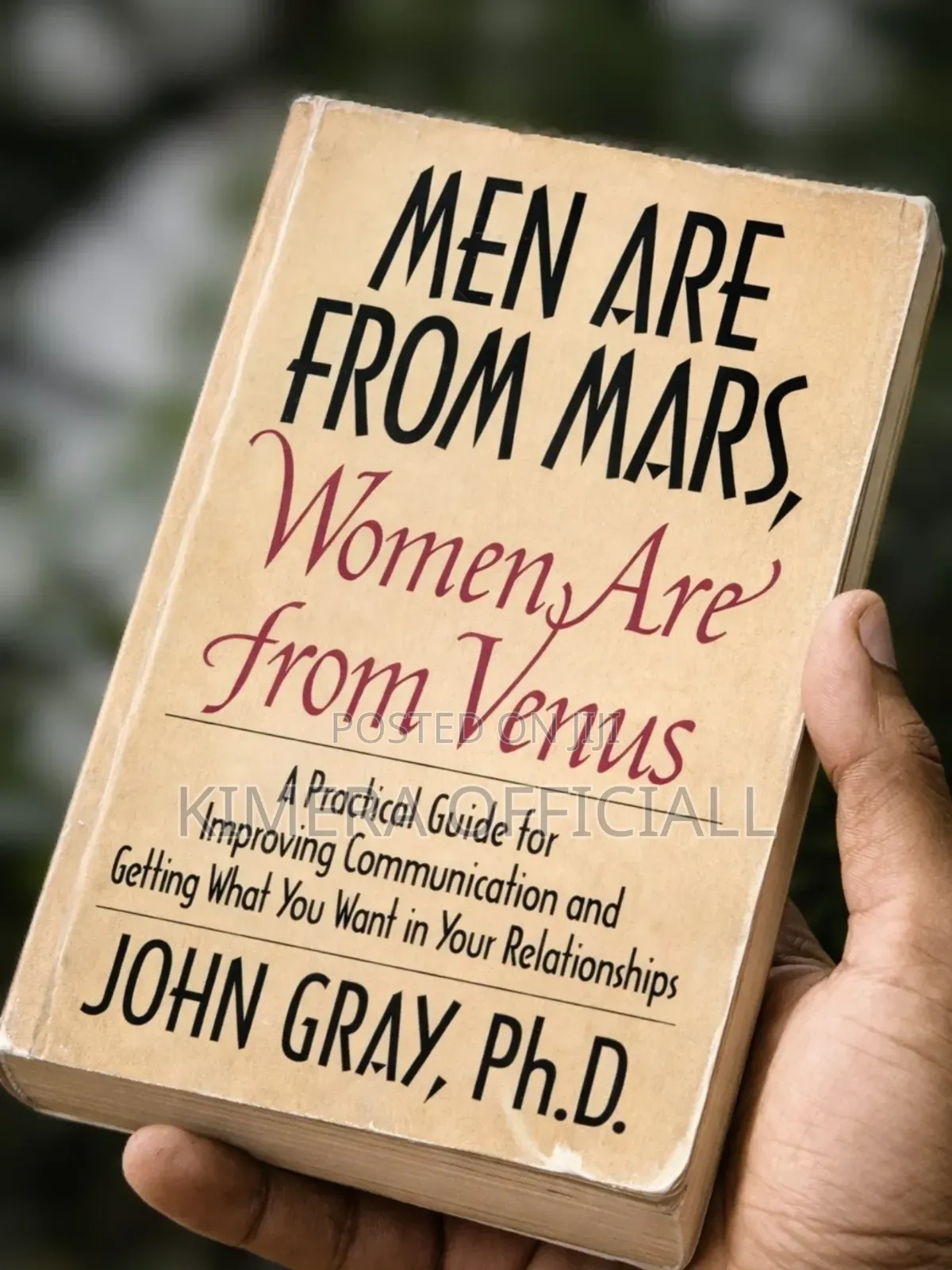 Men Are From Mars, Women Are From Venus a Book by John Gary