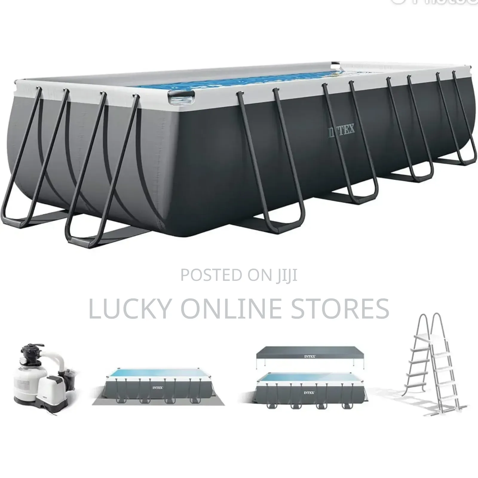 Intex 18ft*9ft*52inch Ultra Rectangular Swimming Pool