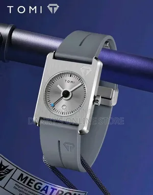 Men's Square Silicone Strap Wristwatch With Gift Box Watch