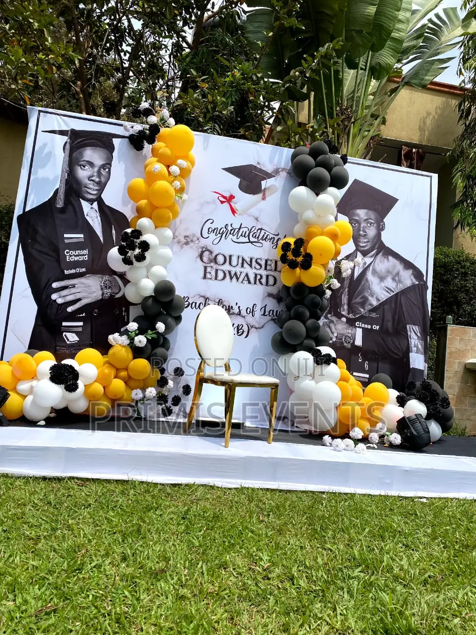 Graduation Decor Set Up
