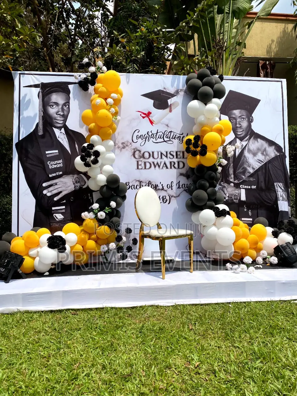 Graduation Decor Set Up