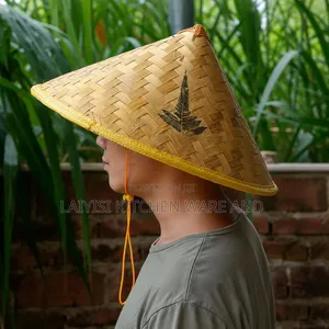 Bamboo Woven Vietnamese Hats for Kids Adults - Chinese Weave Cap