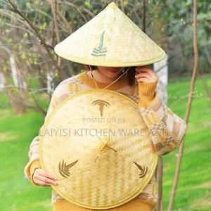 Bamboo Woven Vietnamese Hats for Kids Adults - Chinese Weave Cap