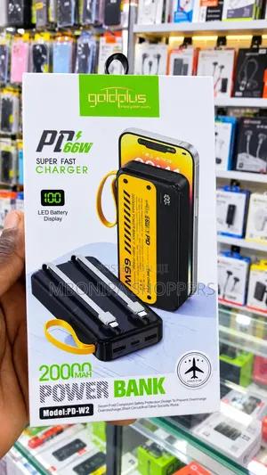 Powerbank Fast Charging Battery Pack With Builtin USB-C iPhone Cable