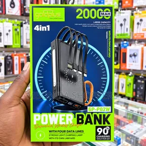 Powerbank Fast Charging Battery Pack With Builtin USB-C iPhone Cable
