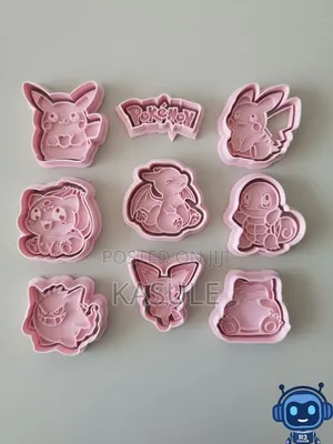 Pokémon Set – 3D Cookie and Playdough Cutters