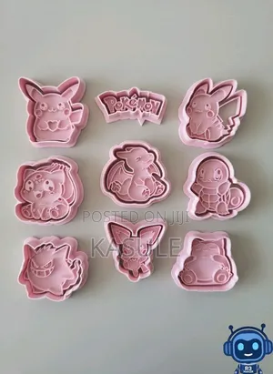 Pokémon Set – 3D Cookie and Playdough Cutters