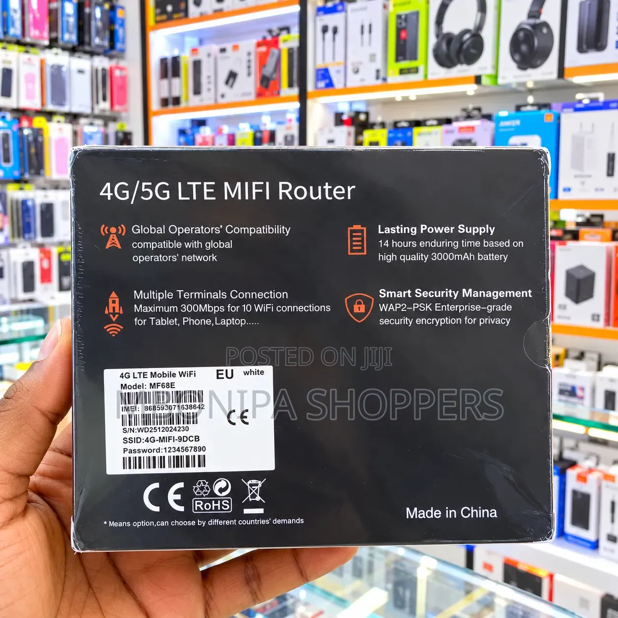 Universal 4G / 5g LTE Pocket WiFi | 3000mAh Battery Color Screen