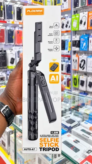 PLOKAMA AUTO-A7 AI Intelligent 360° Face Tracking Selfie Stick Tripod.