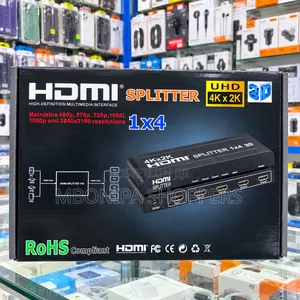 Hdmi Splitter 1 in 4 Out, Supports Uhd, Hdcp1.4, 3d, 1080p