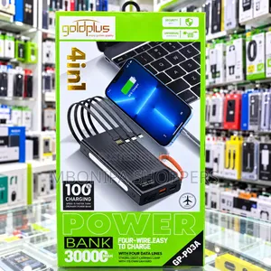 4in1 High Speed Portable Charger With Fast Charging PowerBank 30000mAh