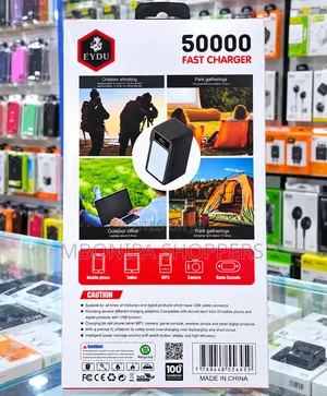 50000MAh Original Power Bank Inbuilt 4 Cables, Fast Charging