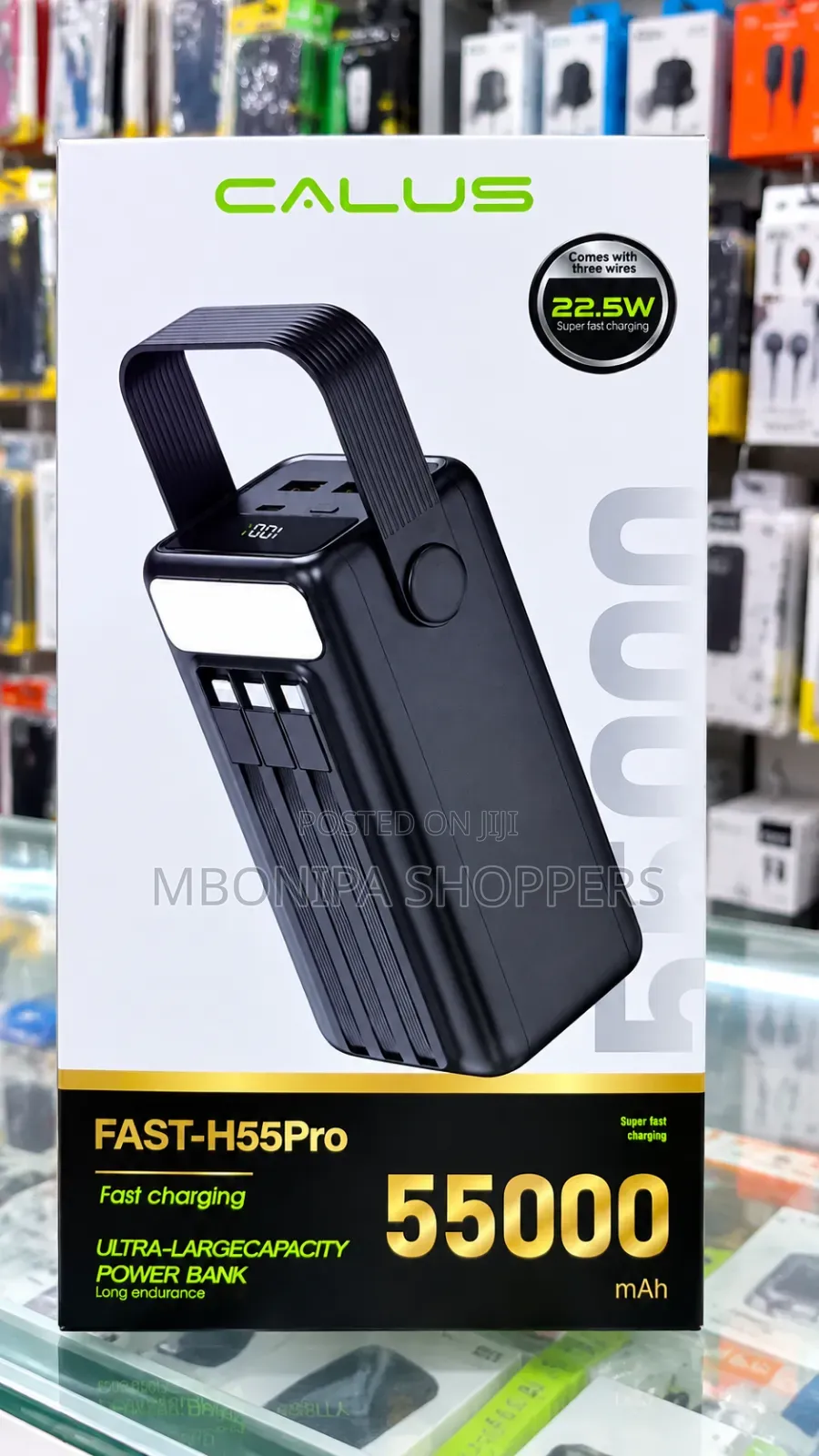 Calus Fast H55 PRO Power Bank | 55,000mAh | 22.5W Super Fast Charge