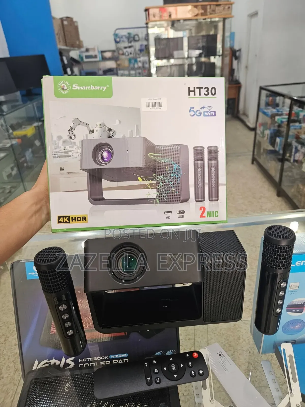 Smartbarry HT30 High-Definition Karaoke Style Projector