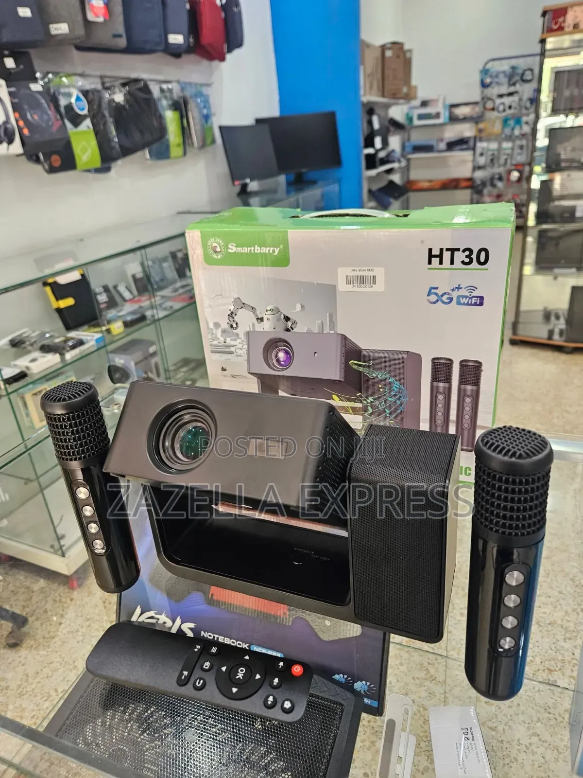 Smartbarry HT30 High-Definition Karaoke Style Projector