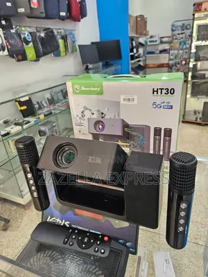 Smartbarry HT30 High-Definition Karaoke Style Projector