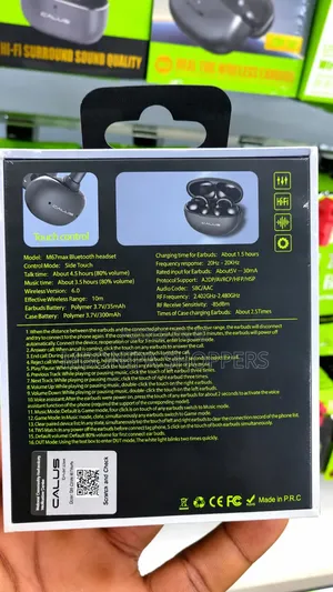 CALUS M07max Wireless Earbuds - HiFi Sound Open Ear TWS Clip