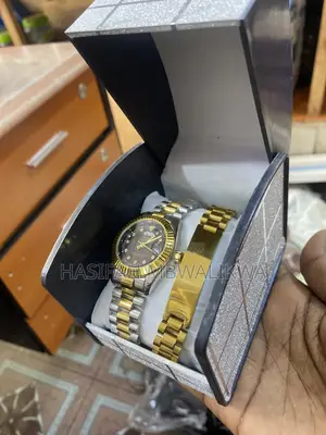 Silver Gold Rolex Watch With Bracelet