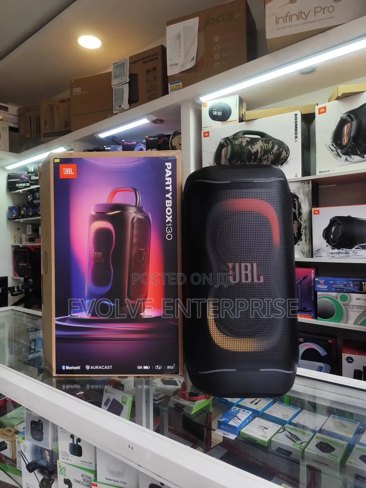 JBL PartyBox 130 Portable Party Speaker With 200W Pro Sound