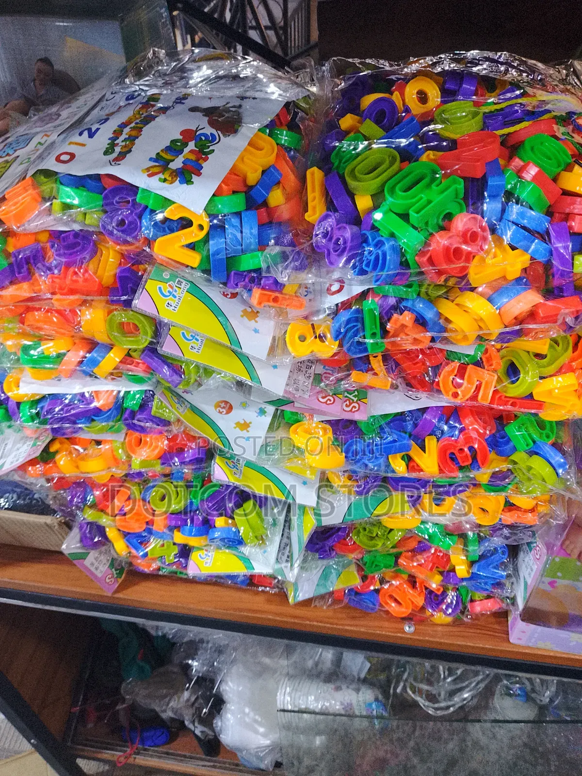 1 Pack Toys Interlocking Plastic Numbers and Alphabet Puzzle Blocks