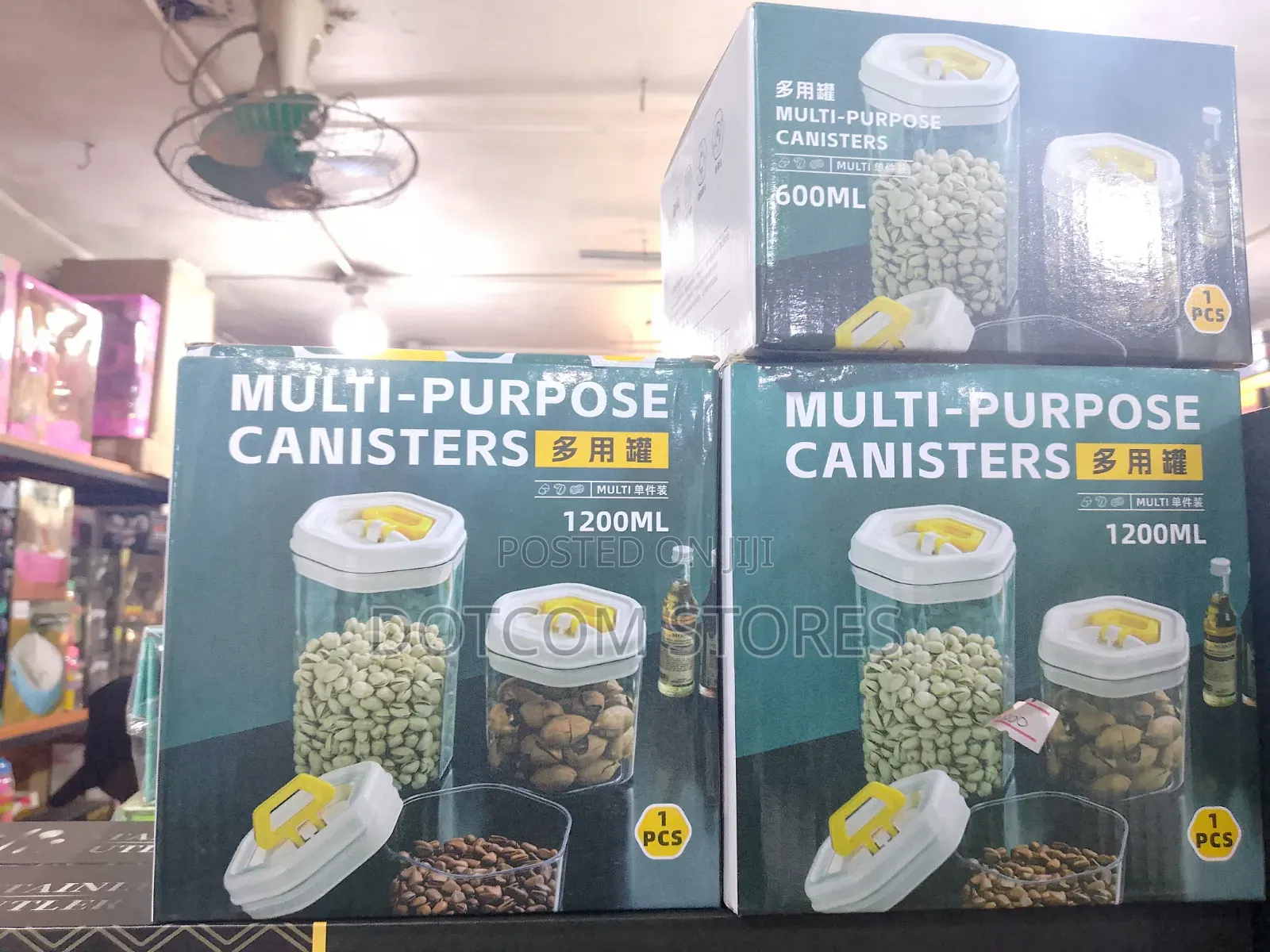 Purpose Clear Plastic Storage Canisters