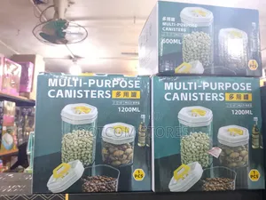 Purpose Clear Plastic Storage Canisters
