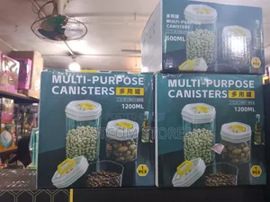 Purpose Clear Plastic Storage Canisters