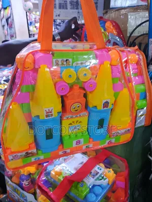 Kids Castle Train Educational Building Blocks Set