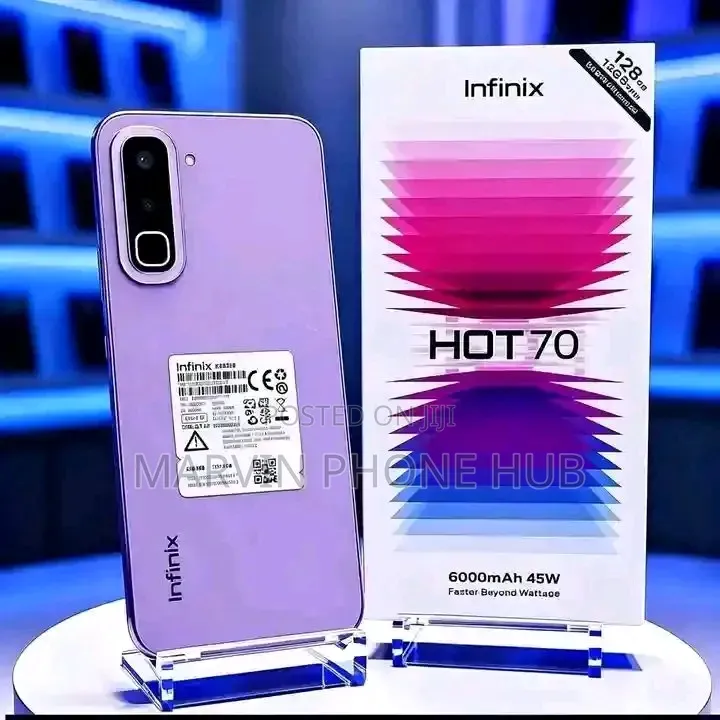 New Infinix Hot 70 128 GB Purple