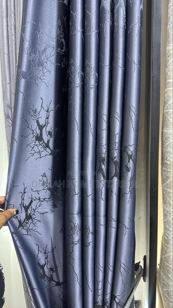 Dark Grey Curtains (Each Complete Meter)And Set at 160,000