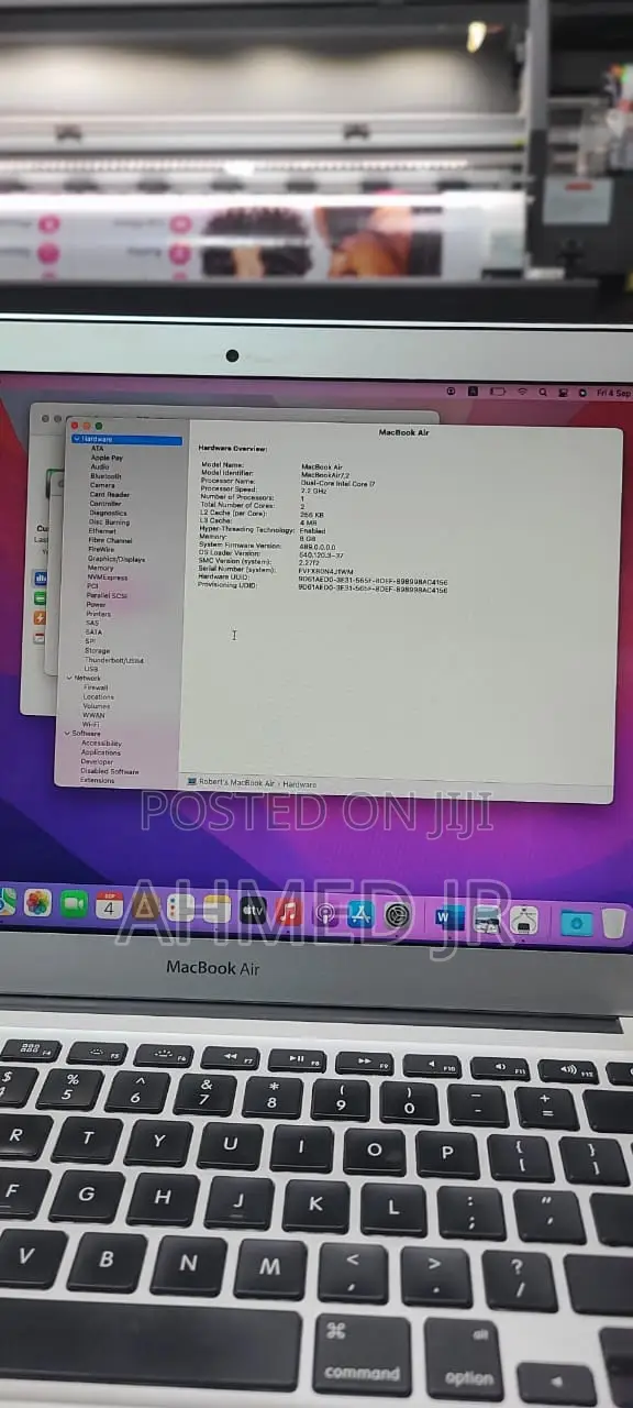 Laptop Apple MacBook Air 2017 8GB Intel Core i7 SSD 500GB