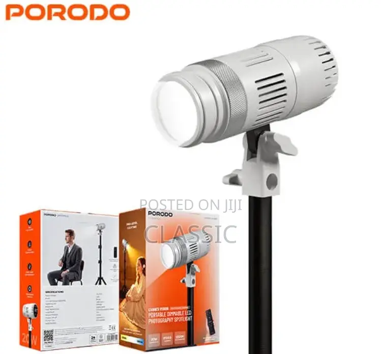 Porodo Lifestyle Cannes Vision Portable LED Photography Spotlight