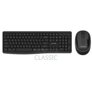 Porodo Dual-Mode Wireless Keyboard and Mouse Set – Black