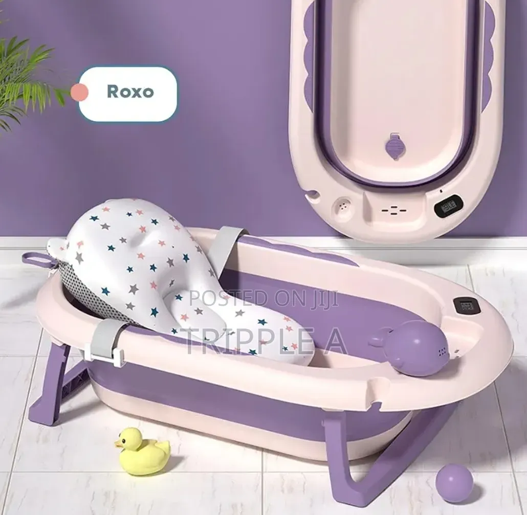 Foldable Baby Bath Tub With Intelligent Temperature Sensor