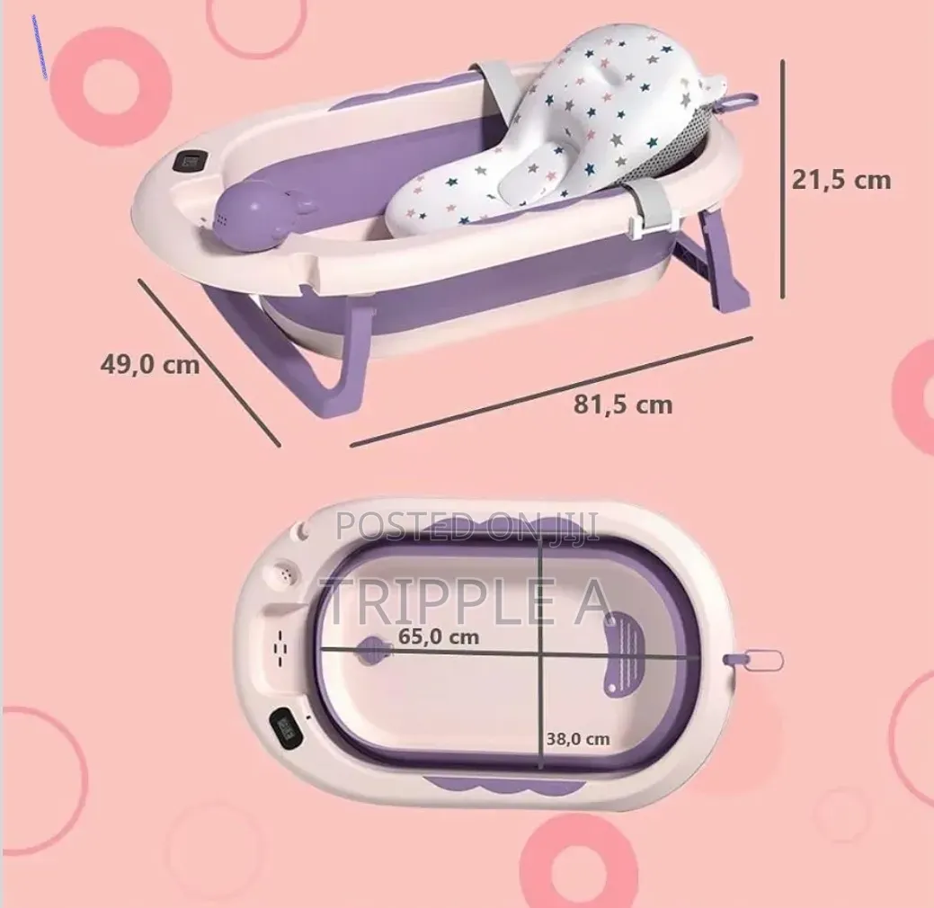 Foldable Baby Bath Tub With Intelligent Temperature Sensor