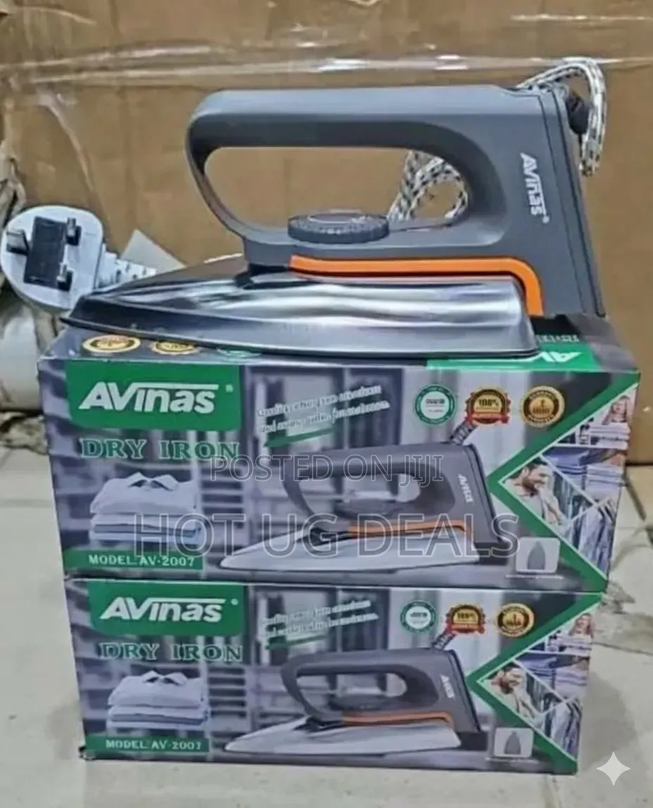 Avinas Electric Dry Iron – 1800W With Adjustable Temperature Control