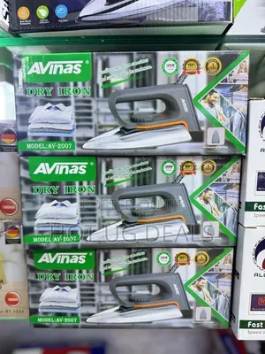 Avinas Electric Dry Iron – 1800W With Adjustable Temperature Control