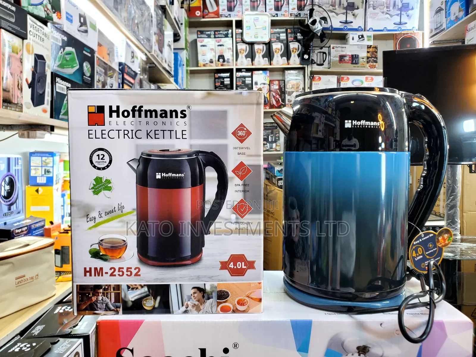 Hoffmans 4l Electric Kettle for Boiling Water