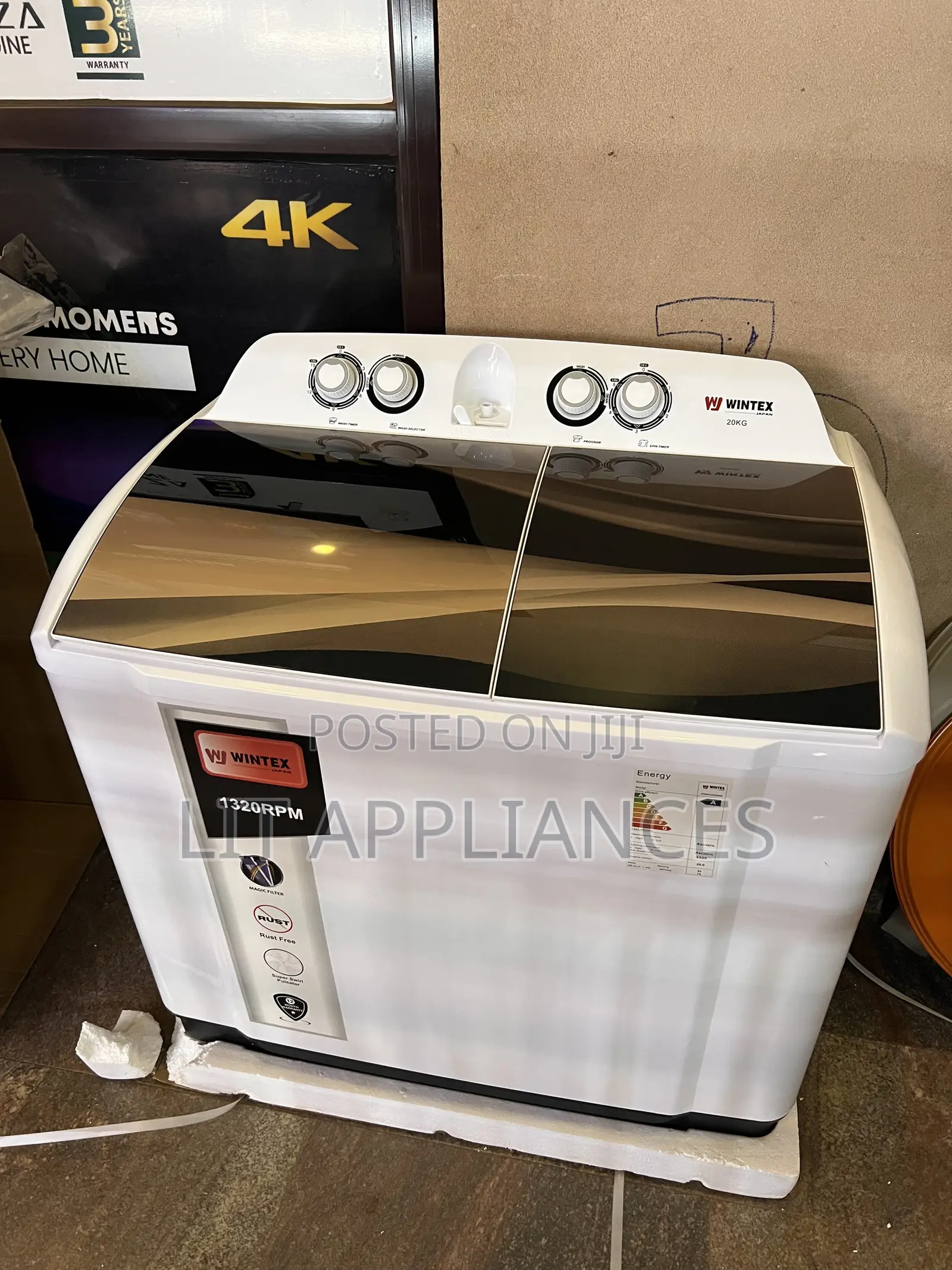 Wintex 20kg Washing Machine From Japan,2years Warranty ,Twin Tub.