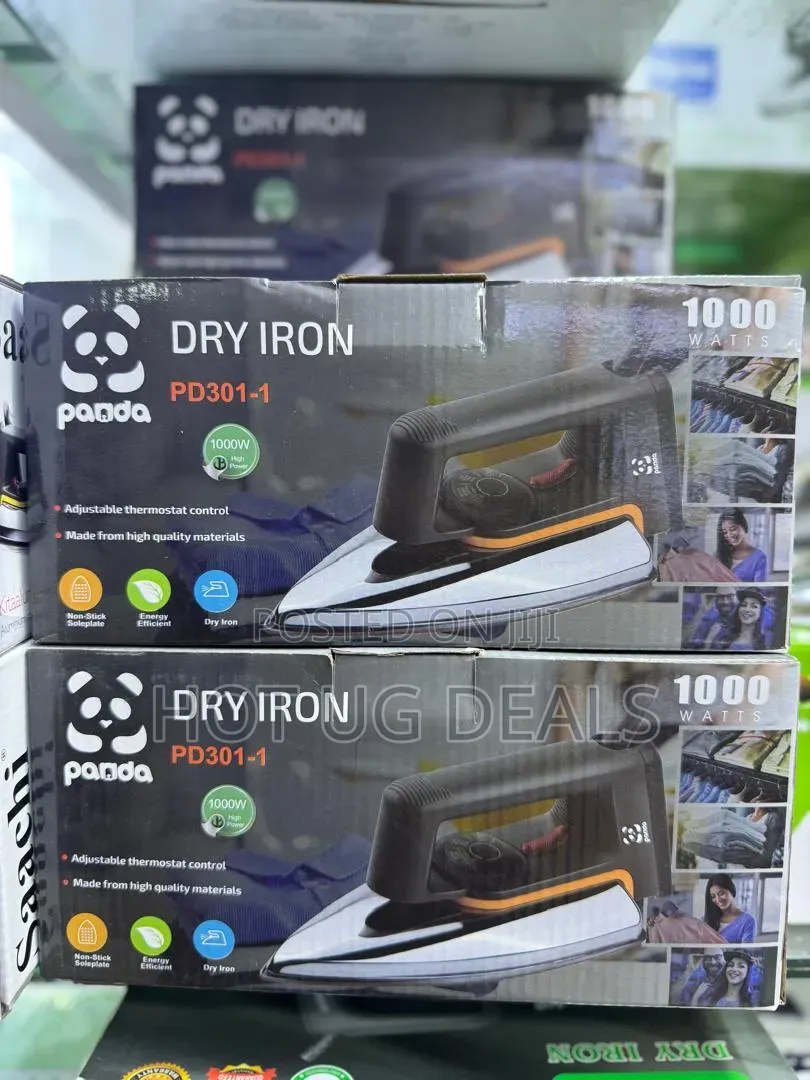 Panda PD301-1 Dry Iron Box - 1000W Non-Stick Flat Iron