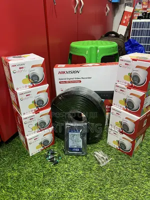 Hikvision 8Ch ColorVu Fisheye Camera Set With Accessories
