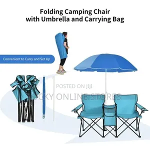Costway Portable Folding Picnic Double Chair
