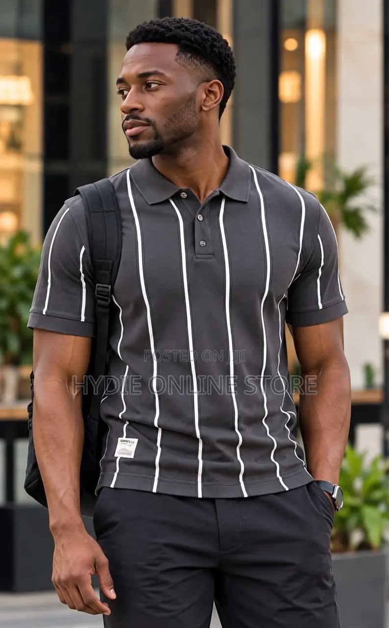 Classic Button Strip Tshirts