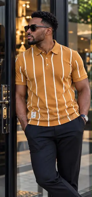 Classic Button Strip Tshirts
