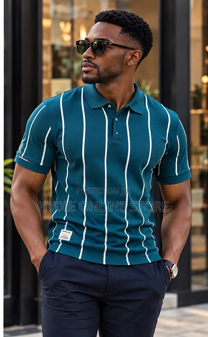 Classic Button Strip Tshirts