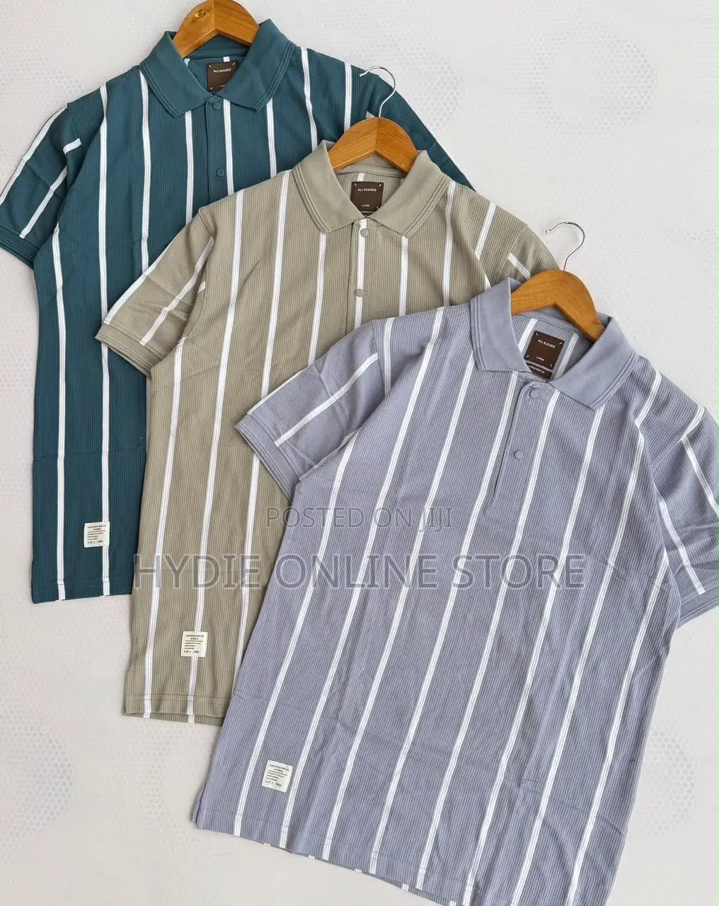 Classic Button Strip Tshirts