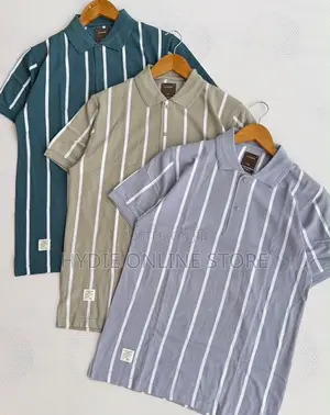 Classic Button Strip Tshirts