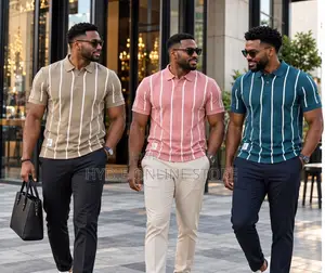 Classic Button Strip Tshirts